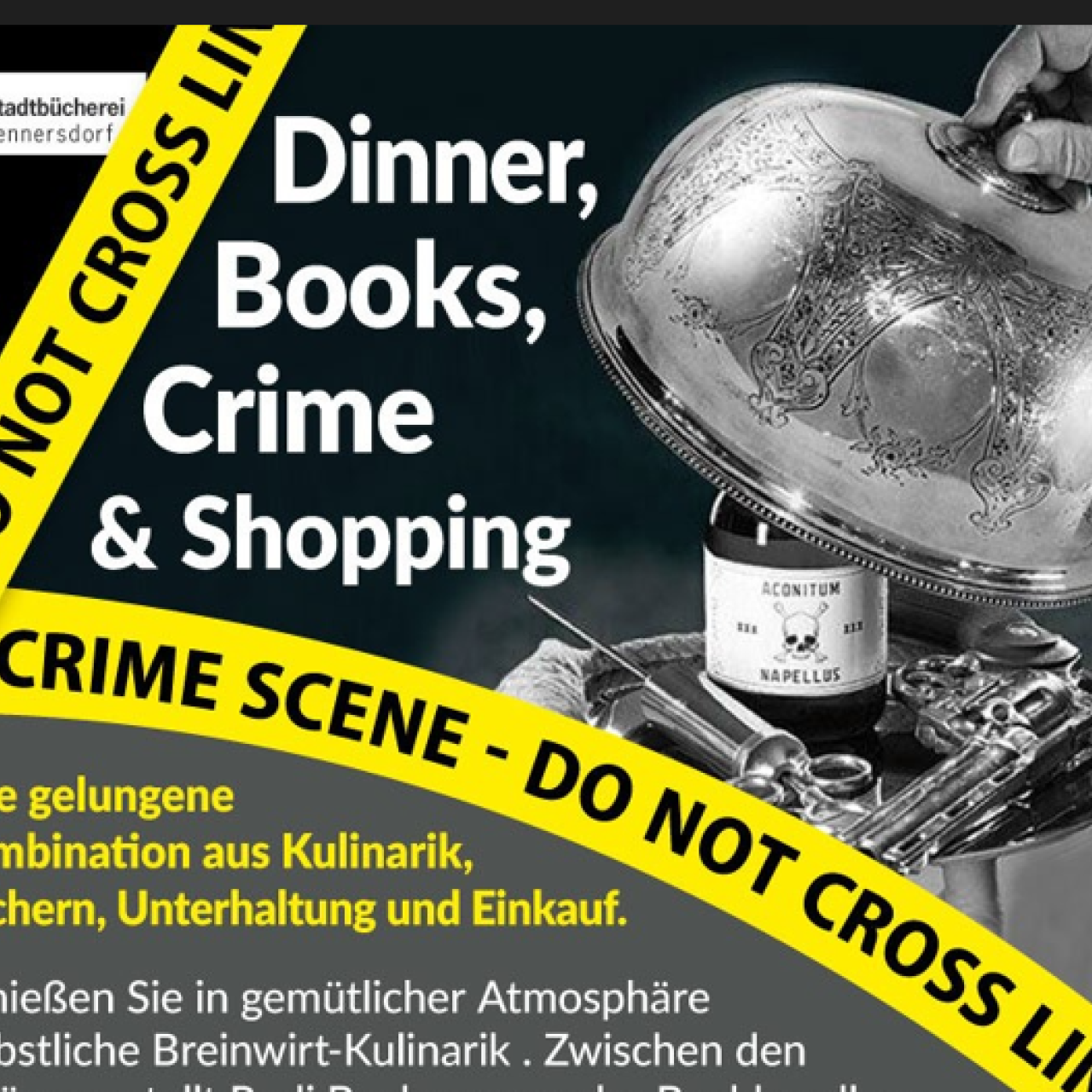 Dinner, Books, Crime and Shopping