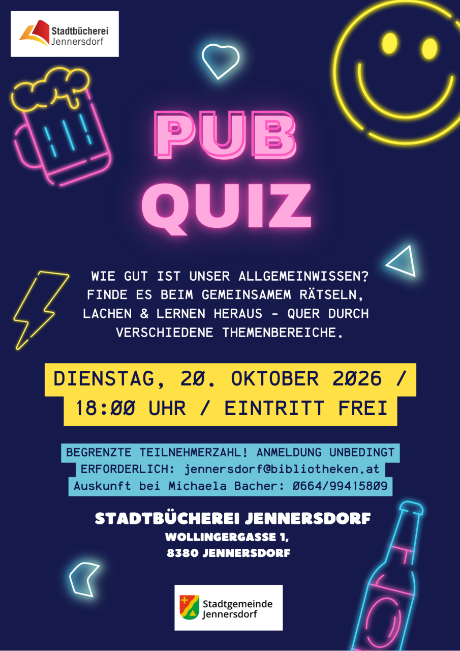 Pub-Quiz Plakat 20 10 2026