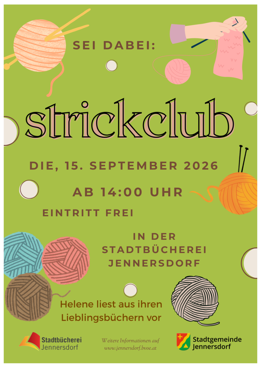 Strickclub Helene Plakat 15 09 2026