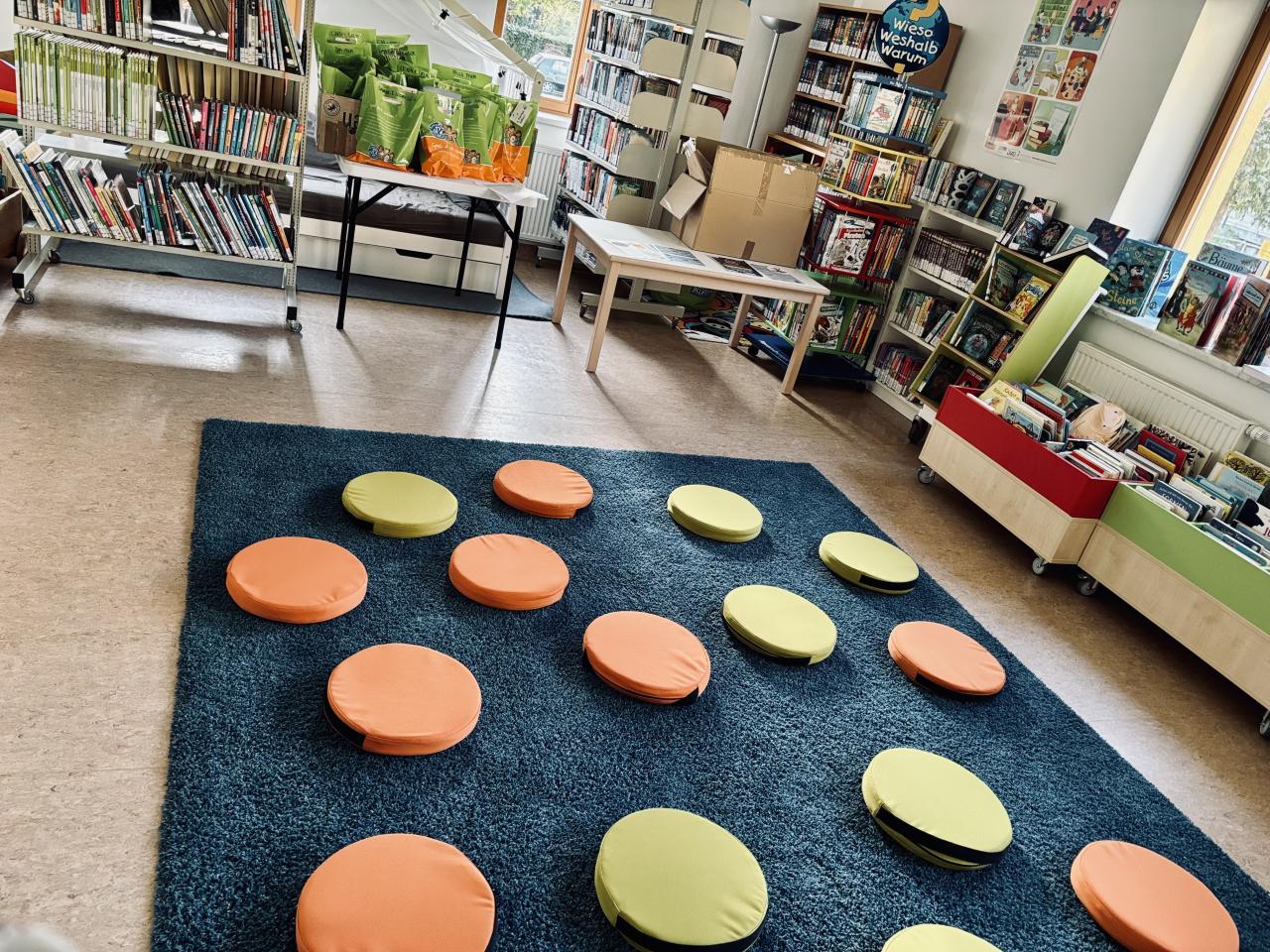 Lesesommer 2026 Kinderraum vorbereitet