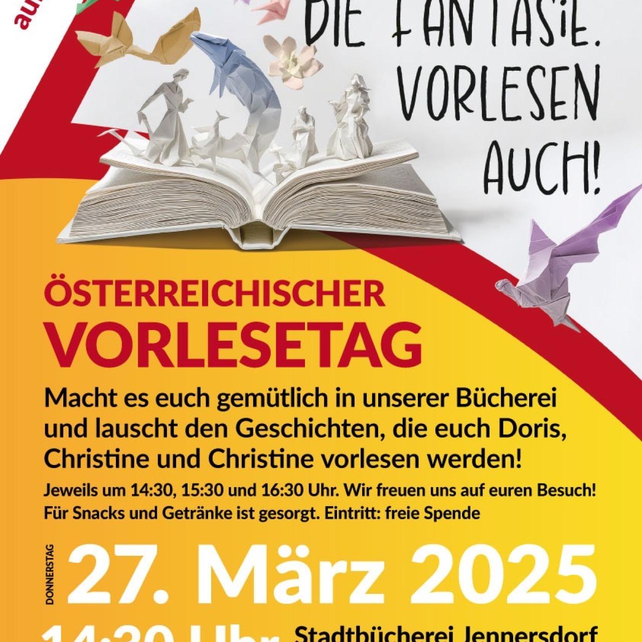 Österreichischer Vorlesetag 27 03 2025